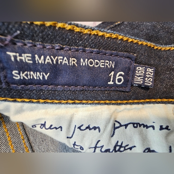 Boden Jean's Size 12R The Mayfair Modern Skinny - Picture 4 of 8